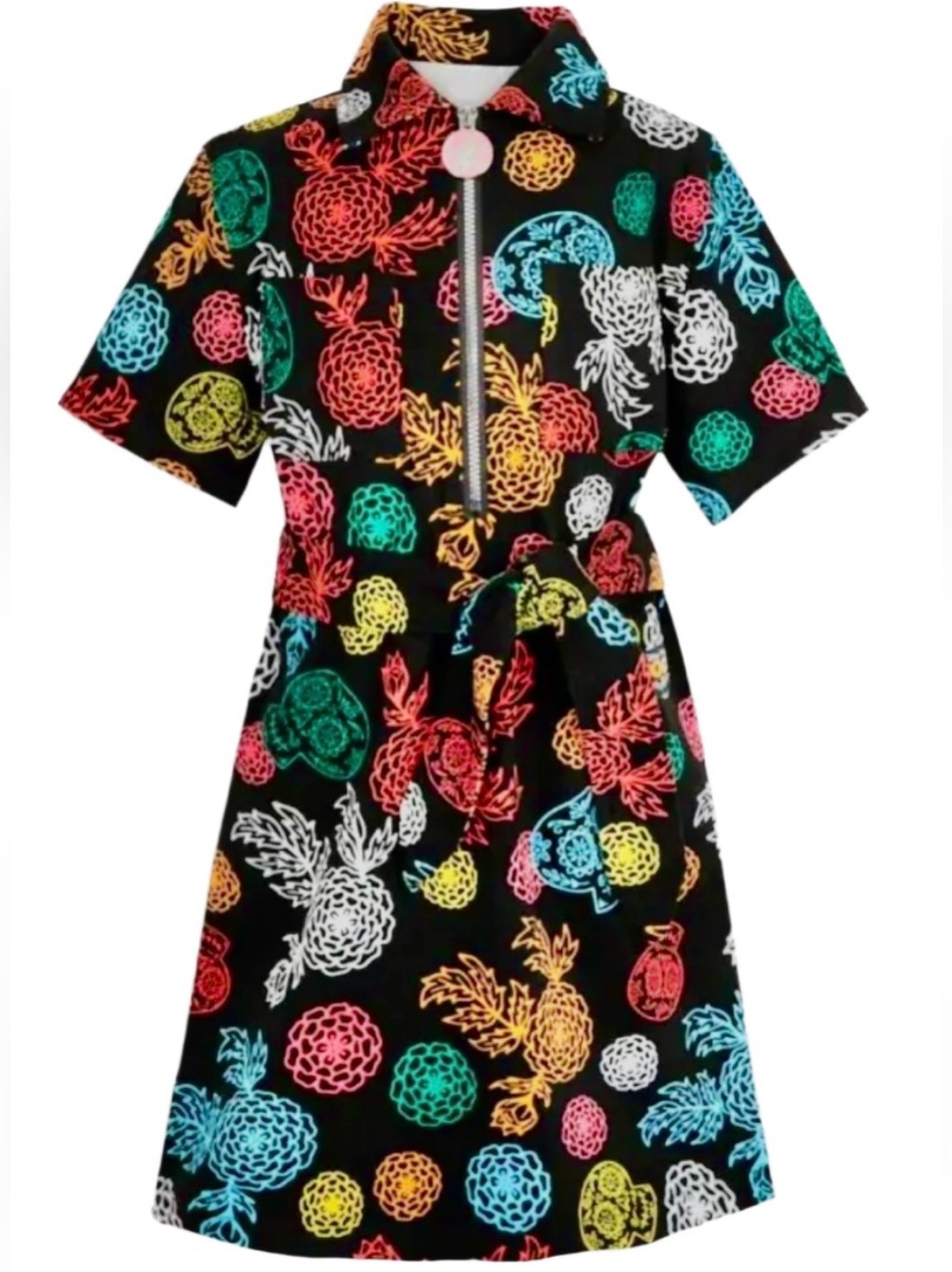 DISNEY PARKS PIXAR COCO MARIGOLD ZIP DRESS